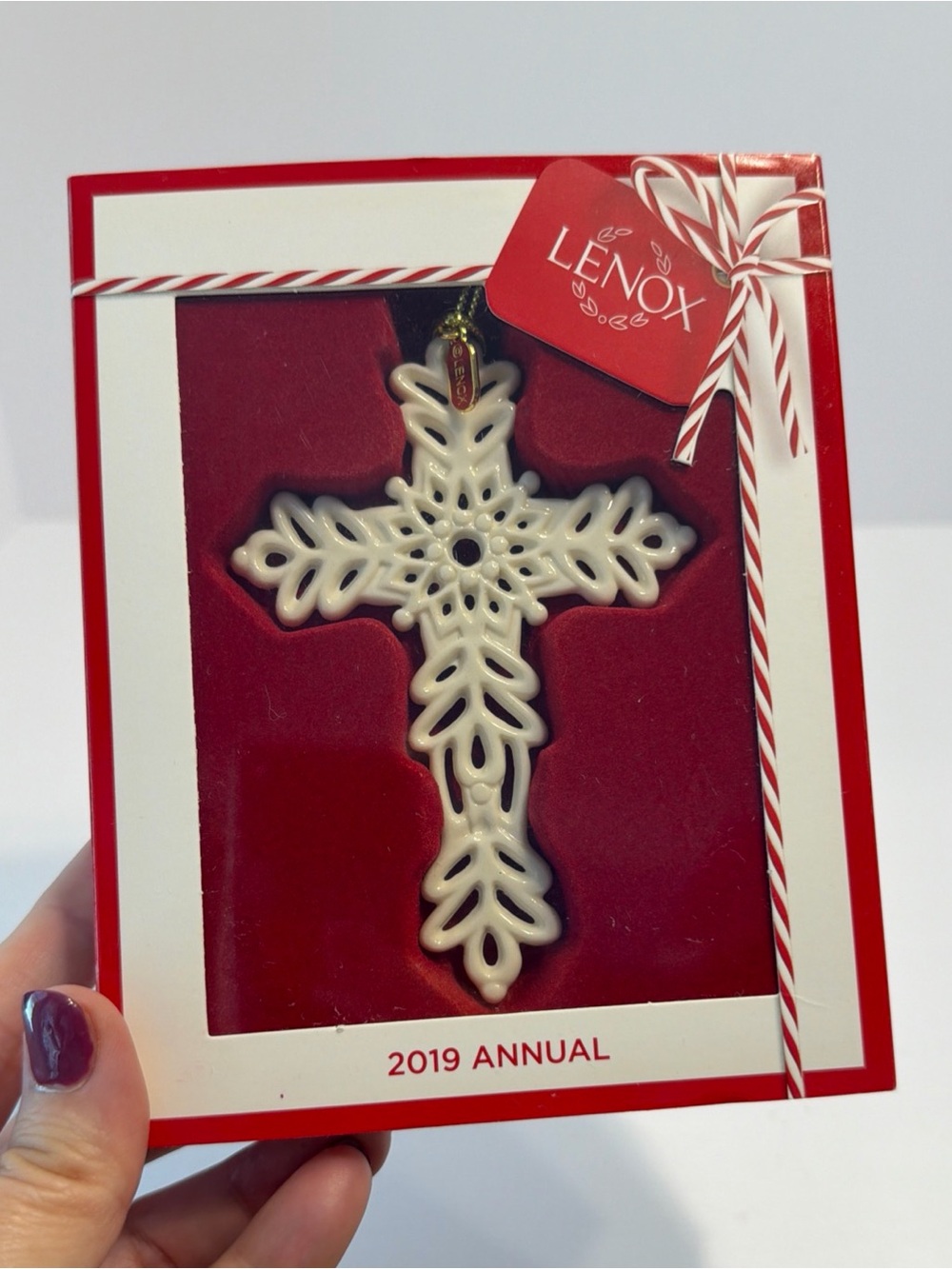 Lenox 2019 Annual Snow Fantasies Cross Snowflake Ornament 884554 New In Box